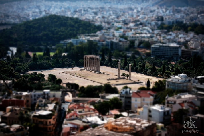 Athens, Greece.  tilt-shift photography hack. This Splendid Shambles.