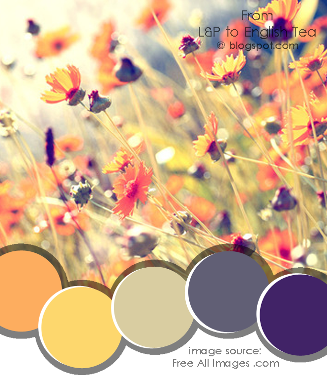 Colour Cluster | Palette | Yellow and Blue Wild Flowers | From L&P to English Tea