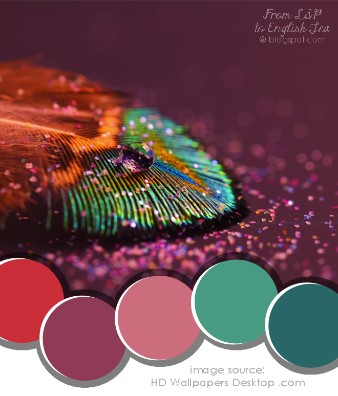 Colour Cluster | Palette | Glitter Feather | From L&P to English Tea