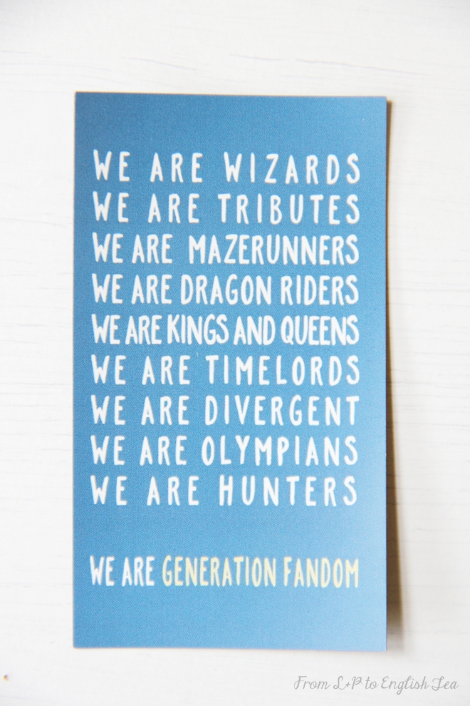 Subscription Box :: Fandom of the Month Club :: November 2015 :: Anniversary Edition 