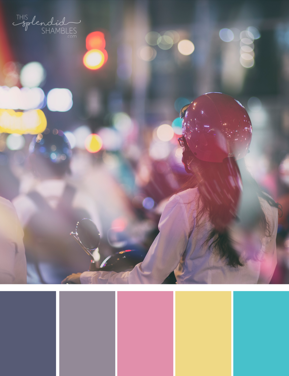 colour cluster city-lights