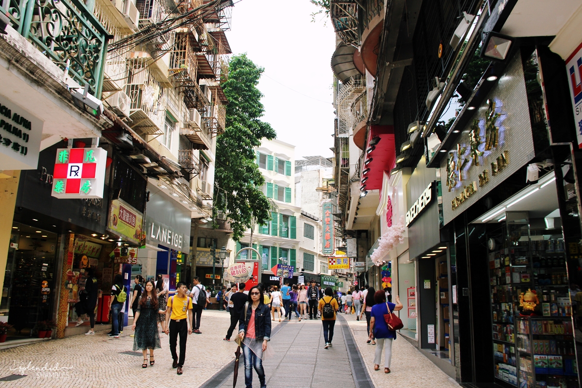 The streets of Macau. 