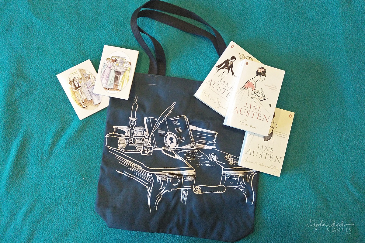 Jane Austen Tote Bag Literary Book Gifts 1