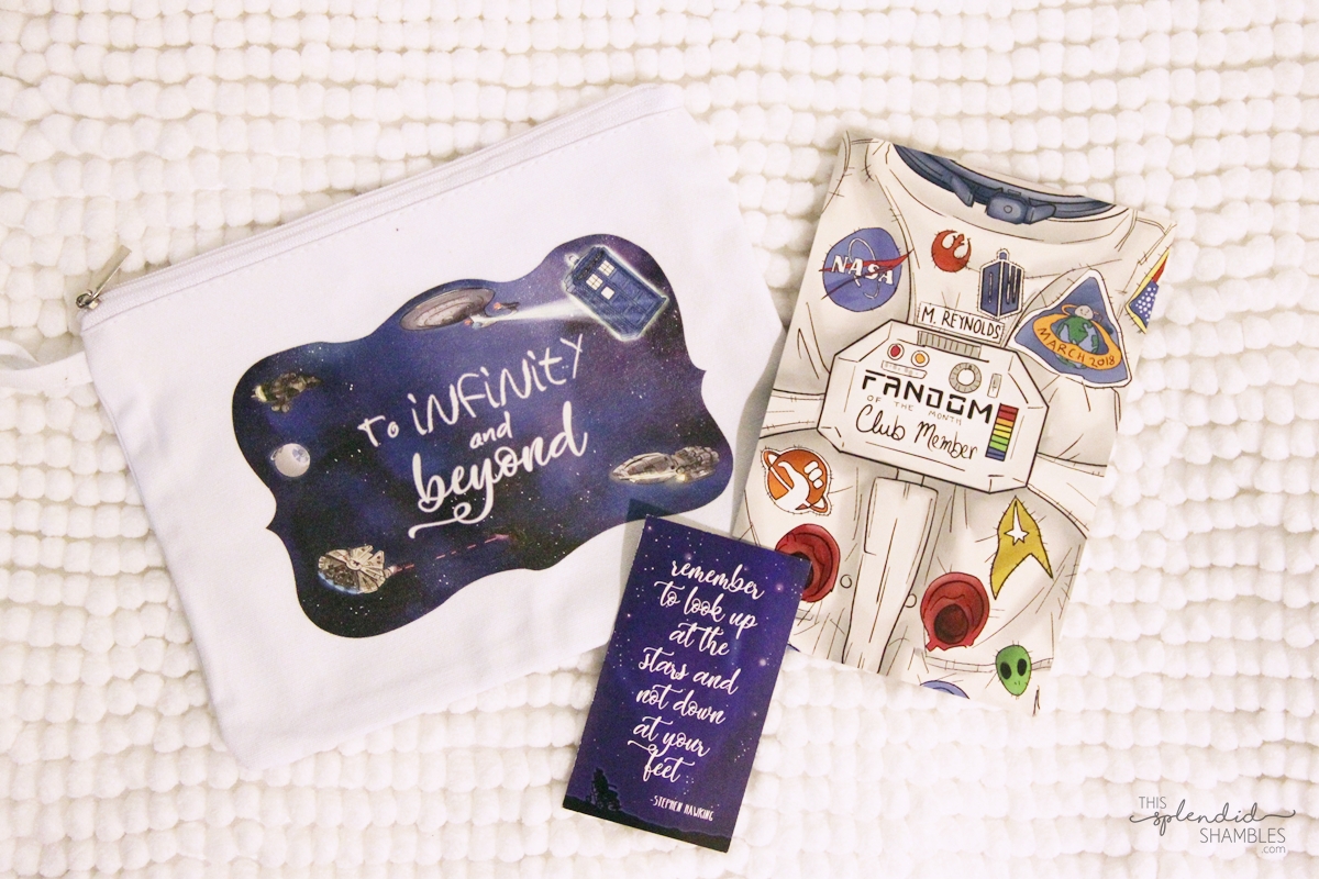 fandom of the month club april 2018 space themed 2