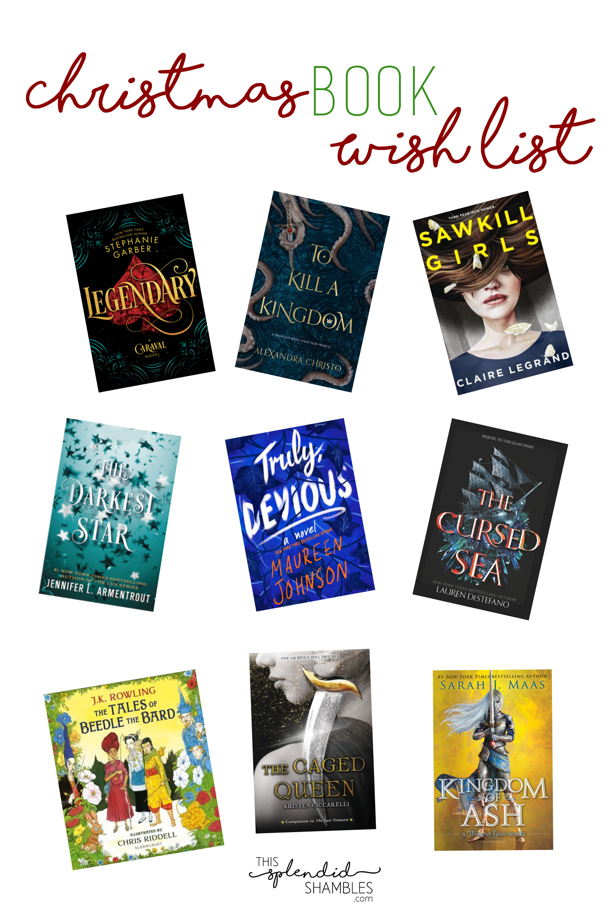 christmas book wish list 2018