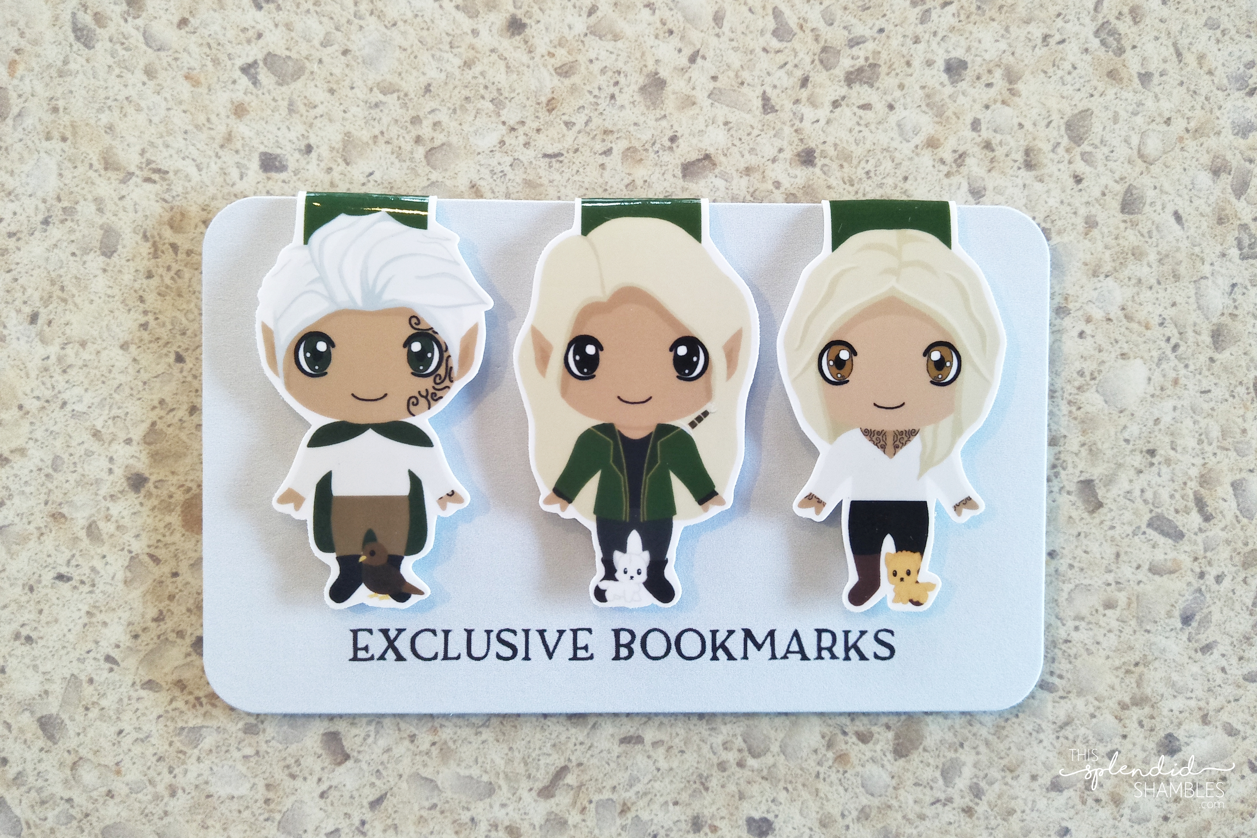 March 2019 Wondermail from Read and Wonder magnetic bookmarks Throne of Glass