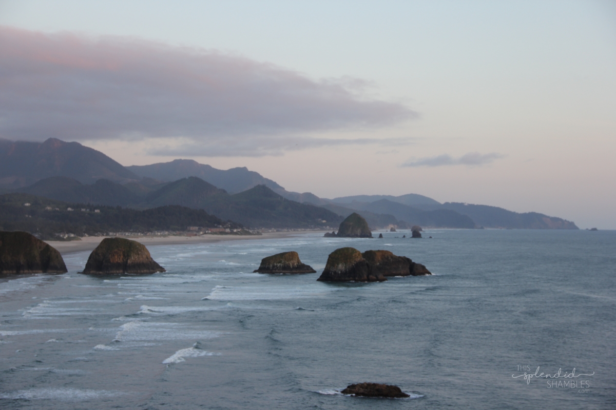 Overlooking Cannon Beach Oregon America